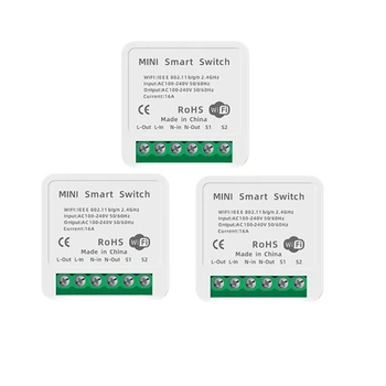 Wi-Fi реле tuya mini Tuya MINI-16A 3680 Вт