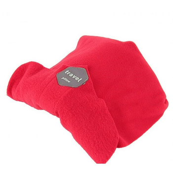 Дорожная подушка шарф для путешествий Travel Pillow Красная