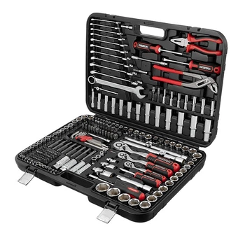 Набор инструментов 1/2" & 3/8" & 1/4", 233ед., cr-v storm Intertool (ET-8233)