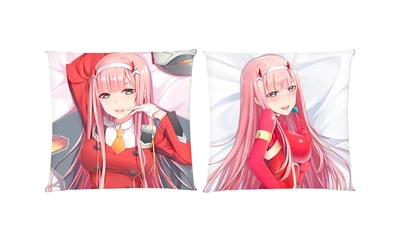 Подушка Милый во Франксе / Darling In The Franxx квадратная двухсторонняя стандарт 35 х 35 см - MyTee