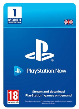 Подписка Playstation Now на 1 месяц, UK-регион