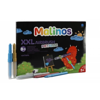 Фломастеры Malinos и аэрографы металлик Metallic XXL 16 (8+8 шт) (MA-300969)