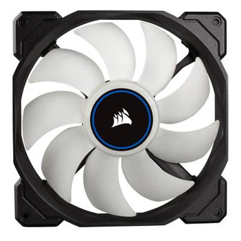 Вентилятор Corsair AF140 LED (2018) Blue (CO-9050087-WW), 140x140x25мм, 3-pin, черный