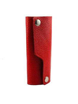 Ключница женская кожаная DeKOL 040085-60fl красный текстурный