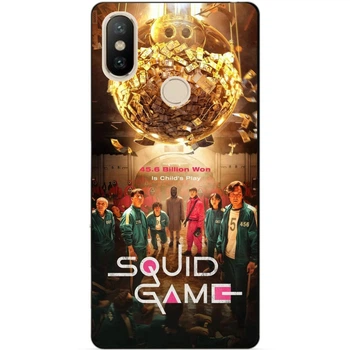 Силиконовый бампер чехол Candy для Xiaomi Redmi S2 с картинкой Игра в кальмара