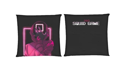Подушка Игра В Кальмара (squid game 9) квадратная двухсторонняя стандарт 35 х 35 см - MyTee
