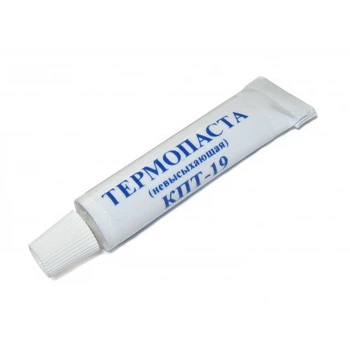 Термопаста КПТ-19 17g белая тюбик (кремнийорганическая паста теплопроводная), тюбик