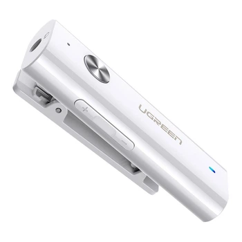 Беспроводной Bluetooth-адаптер Ugreen Bluetooth 5.0 AUX адаптер aptX приемник Low Latency Hi-Fi Hands-Free (CM110) белый