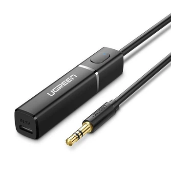Беспроводной Bluetooth-адаптер Ugreen передатчик Bluetooth 5.0 TV 3.5mm mini-jack штекер (CM107) черный