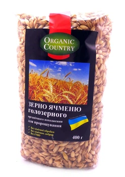 Зерно Ячменю голозерного Organic Country 400г