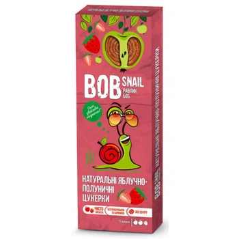 Конфеты натуральные Яблочно-клубничные Bob Snail - Равлик Боб 30г