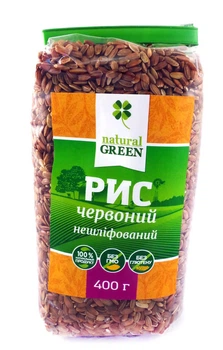 Рис красный цельнозерновой Natural Green 400г