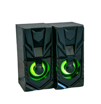 Компьютерные колонки с подсветкой FT-858AC 6W, акустика для пк и ноутбука (1008348-Black)