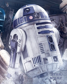 Постер плакат "Звёздные Войны: Последние Джедаи (Дроид R2-D2)" 40x50см Pyramid International (ps-103270)