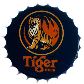 Металлическая табличка "Tiger Beer" (ms-002924)