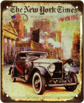 Металлическая табличка "Walter P IV (The New York Times)" (ms-002409)