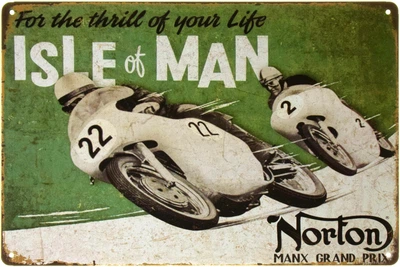Металева табличка "Norton (Isle Of Man)" (ms-002482)