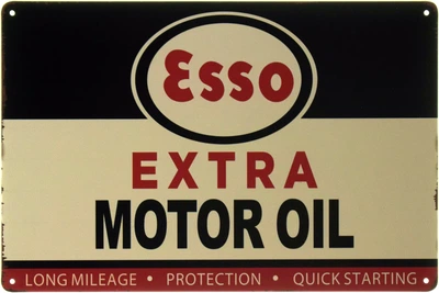 Металлическая табличка "Esso (Extra Motor Oil)" (ms-002446)