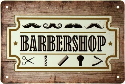 Металева табличка "Барбершоп (Лезо)" (ms-002498)