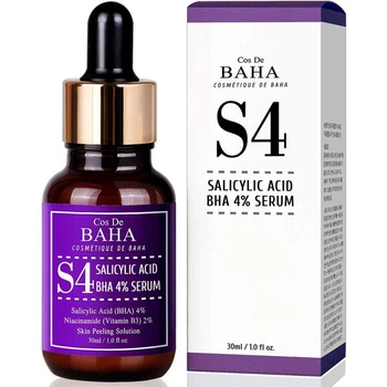 Cos De BAHA Сироватка-пілінг для обличчя із саліциловою кислотою 4%, S4 Salicylic Acid BHA 4% Serum, 30мл