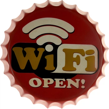 Металева табличка "Відкритий Wi-Fi" (ms-002031)