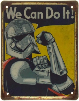 Металлическая табличка "Звёздные Войны (We Can Do It!)" (ms-001520)