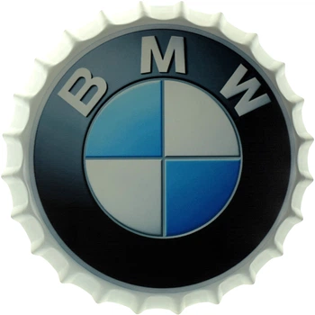 Металлическая табличка "BMW (Светлый Фон)" (ms-001686)