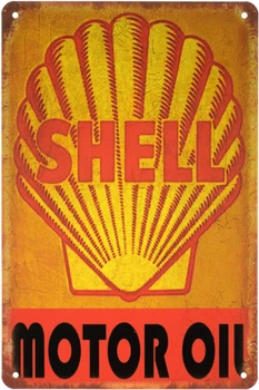 Металлическая табличка "Shell (Motor Oil)" (ms-001615)