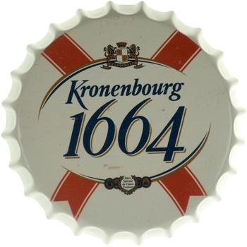Металева табличка "Kronenbourg 1664 (White)" (ms-002037)