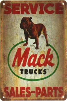 Металлическая табличка "Mack Trucks (Service)" (ms-002204)