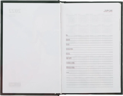 Ежедневник датированный Buromax Fattore A6 на 336 страниц Бирюзовый (BM.2534-06)