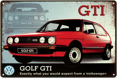 Металева табличка "Volkswagen Golf GTI" (ms-003221)