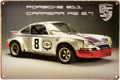 Металева табличка "Porsche 911 Carrera RS 2.7" (ms-003220)