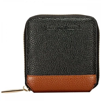 Шкіряний жіночий гаманець Smith and Canova 26803 Althorp (Black-Tan)
