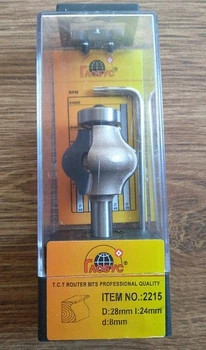 Фреза для поручней ГЛОБУС 2215 D28 d8 h24