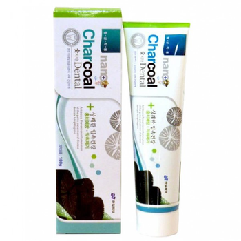 Зубная паста с серебром и бамбуковым углем Hanil Nano Charcoal Dental 180 гр