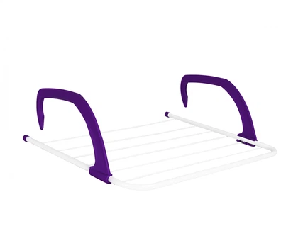 Навесная сушилка для белья Fold Clothes Shelf TL00143-XXL 68х40 см Фиолетовая (1008794-Violet)