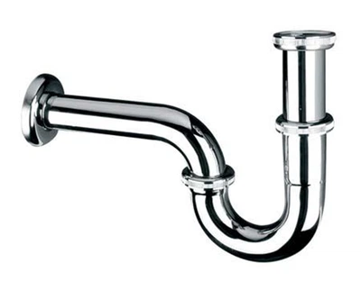 Сифон для умывальника McAlpine трубный без слива 11/4х32 Хром (215CB)