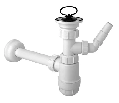 Сифон для умивальника McALPINE 1 1/4″ x 32 мм з підключенням до пральної машини HC1LWM