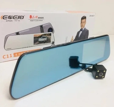 Відеореєстратор дзеркало DVR + камера заднього виду