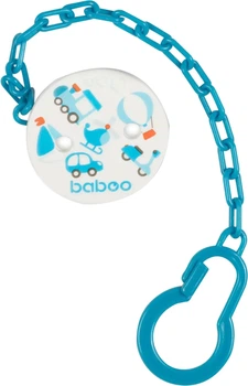 Ланцюжок для пустушки Baboo Flora 0+ місяців Синій (5057778074073)