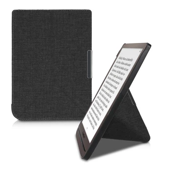 Обложка чехол с подставкой kwmobile Origami Hemp для PocketBook 740 InkPad 3 Dark Grey
