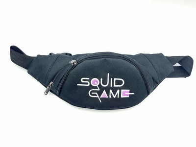 Бананка SQUID GAME сумка поясная черная Игра в кальмара