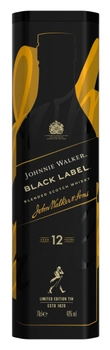 Виски Johnnie Walker Black label 12 лет выдержки 0.7 л 40% в металлической упаковке (5000267181431)