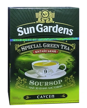Чай Sun Gardens Soursop зелений із саусепом 100 г (986)