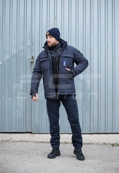 Куртка тактическая FCTdesign зимняя Патрол Софтшелл 60-62 синяя