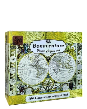 Чай Bonaventure Finest Ceylon tea чорний в пакетиках 100 шт х 2 г (1759)