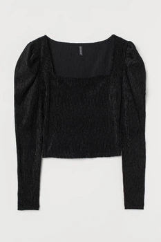 Укороченный топ Черный XS H&M 000005193
