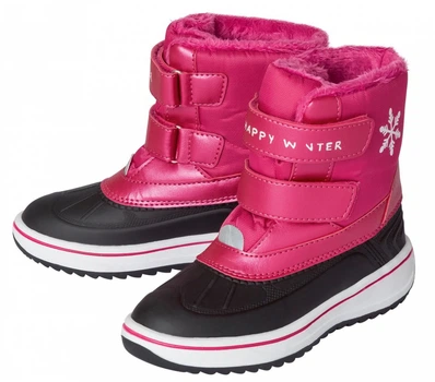 Чоботи водонепроникні для дівчинки Lupilu 3M Scotchlite™ 335819 26 малиновий (темно-рожевий)