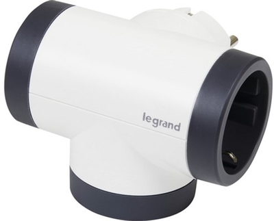 Блок Legrand Премиум поворотный 3х2К+С боковые розетки, с USB A+C Белый/Черный (694522)